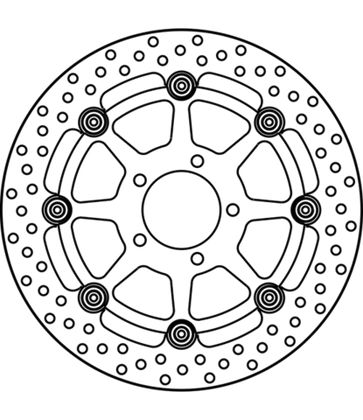 Диск тормозной передний GOLDfren 604-004F Suzuki GSX-R600 / GSX-R750 / GSX-R1000 / GSX-R1300 / GSX1400 / TL1000