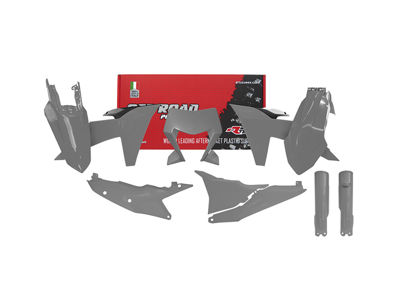 Комплект пластика RTech R-KITKTM-GR0-704 KTM EXC/EXC-F/XC-W/XCF-W150-500 2024 чёрно-серый