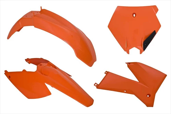 Комплект пластика RTech R-KITKTM-AR0-504 KTM SX-SXF 125-525 05-06 # EXC-EXCF125-525 05-07 оранжевый
