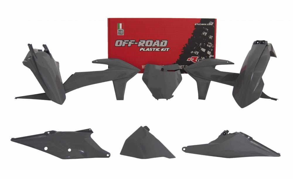 Комплект пластика RTech KTM SX125-250/SXF250-450/XC/XCF250-450 19-22 # SXF450FE 18-21 серый