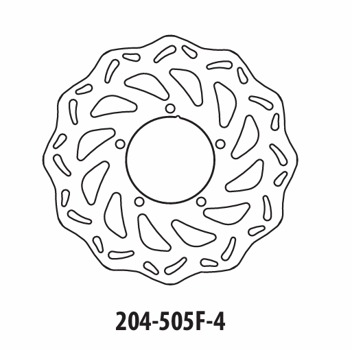 Диск тормозной задний GOLDfren 204-505R-4