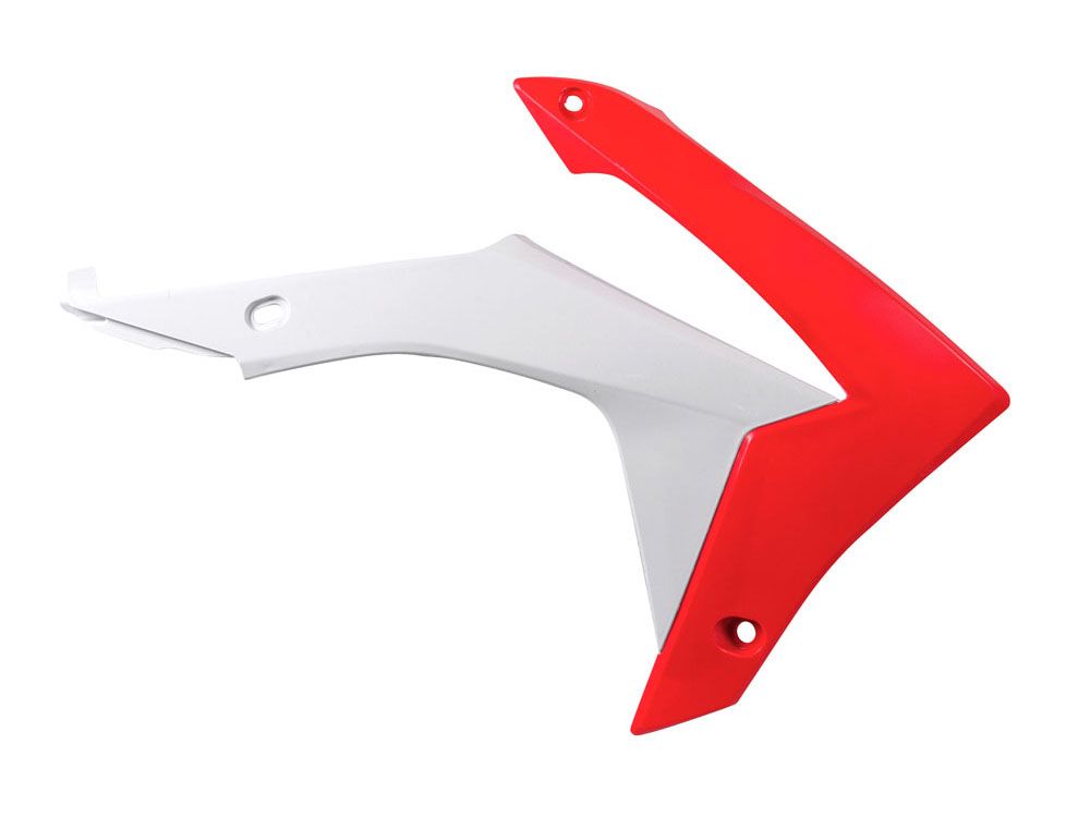 Боковины радиатора CRF450R 13-16 # CRF250R 14-17 красно-белые RTech R-CVCRFRSBN13