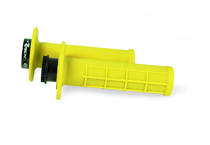 Ручки на руль (грипсы) R20 LOCK-ON желтый неон RTech R-MPRGF000021
