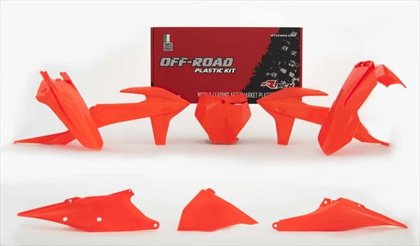Комплект пластика RTech R-KITKTM-AN0-599 KTM SX125-250/SXF250-450/XC/XC-F250-450 19-22 # SXF450FE 18-21 оранжевый неон