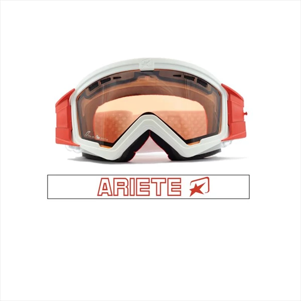 Кроссовые очки (маска) MUDMAX - WHITE / DOUBLE ORANGE VENTILATED LENS NO PINS