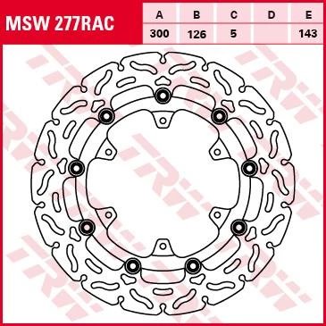 Тормозной диск TRW MSW277RAC