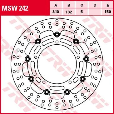 Тормозной диск TRW MSW242