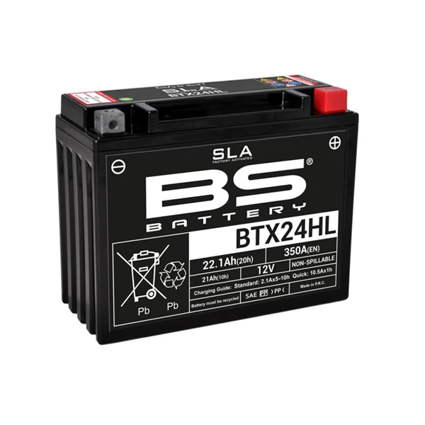 Аккумулятор BS-Battery BTX24HL/YTX24HL SLA