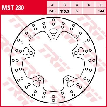 Тормозной диск TRW MST280
