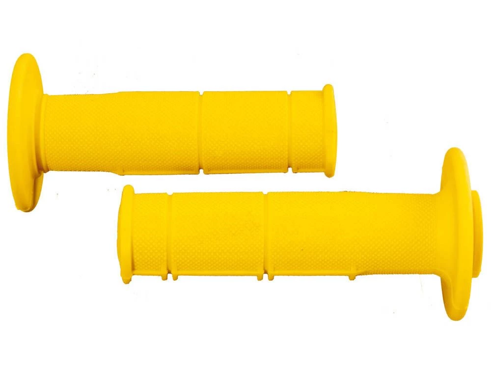Ручки на руль (грипсы) Soft Grips 115мм желтые Rtech R-MPR000GI014