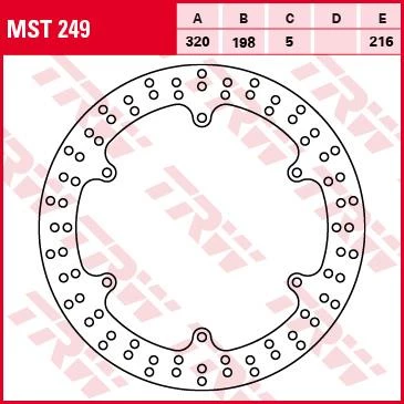 Тормозной диск TRW MST249