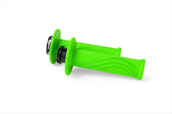 Ручки на руль (грипсы) R20 LOCK-ON зеленые неон Rtech R-MPRVF000020
