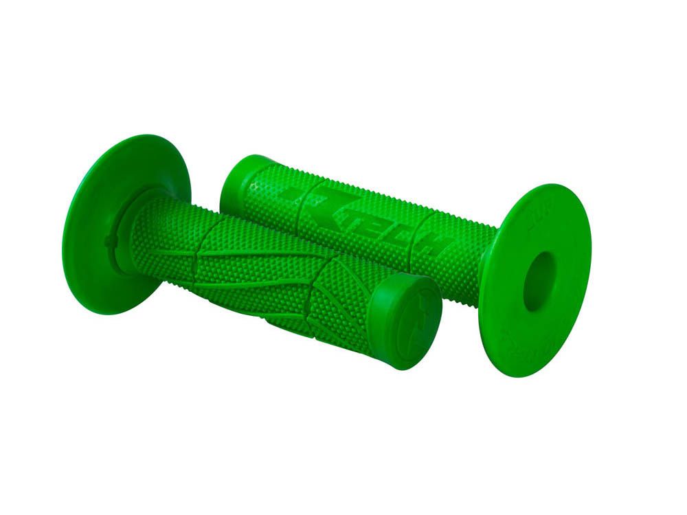 Ручки на руль (грипсы) Wave Soft Grips 115мм зеленые Rtech R-MPRWAVEVE015