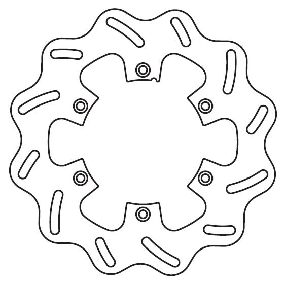 Диск тормозной задний GOLDfren 1200R1 Kawasaki KX125 / KDX200 / KX250 / KLX300-650 / KX500