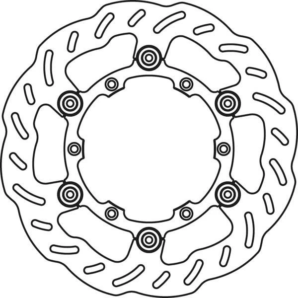 Диск тормозной передний GOLDfren 7354F3 Yamaha WR125 / WR250F / WR450F / YZ125 / YZ250F / YZ450F
