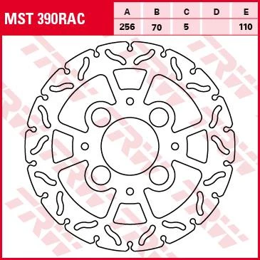 Тормозной диск TRW MST390RAC