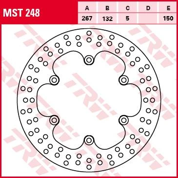 Тормозной диск TRW MST248