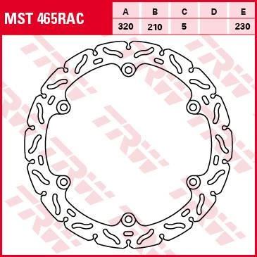 Тормозной диск TRW MST465RAC