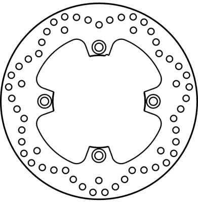 Диск тормозной задний GOLDfren 904-502R Suzuki AN650 Burgman (Rear Disc - 4 holes)