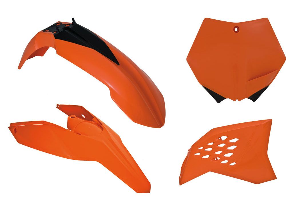 Комплект пластика RTech KTM SX-SXF125-505 07-10 # EXC-EXCF125-530 08-11 оранжевый