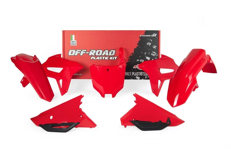 Комплект пластика RTech R-KITCRF-RS0-521 CRF450R/RWE 21-23 # CRF250R 22-23 черно-красный