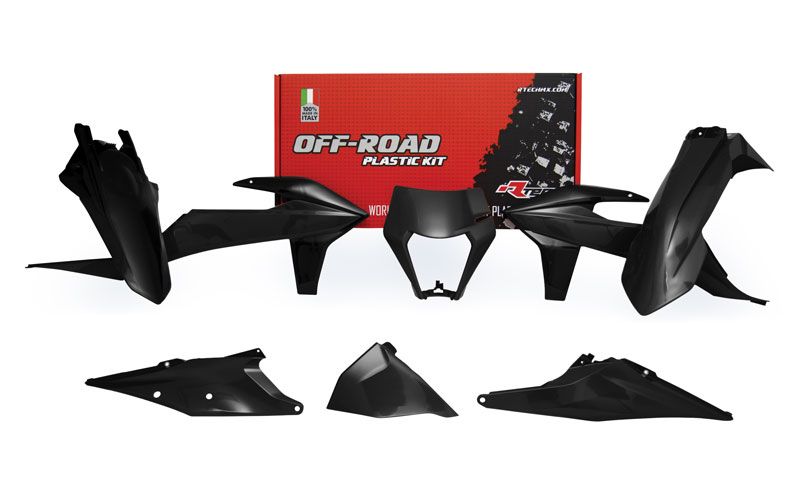 Комплект пластика RTech R-KITKTM-NR0-520 KTM EXC/EXCF/XC-W/XCF-W125-500 20-23 черный