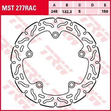 Тормозной диск TRW MST277RAC