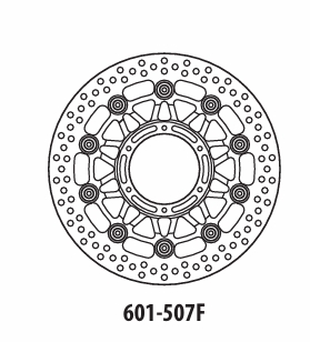 Диск тормозной передний GOLDfren 601-507F Honda CBR600RR / CBR1000RR / CB1000R / CB1300 / CTX1300 GOLDfren 601-507F