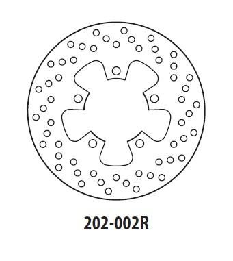 Диск тормозной задний GOLDfren 1350R Yamaha ZX-7R / ZX-7RR / ZXR750 / ZX-9R / GTR1000 / ZR1100