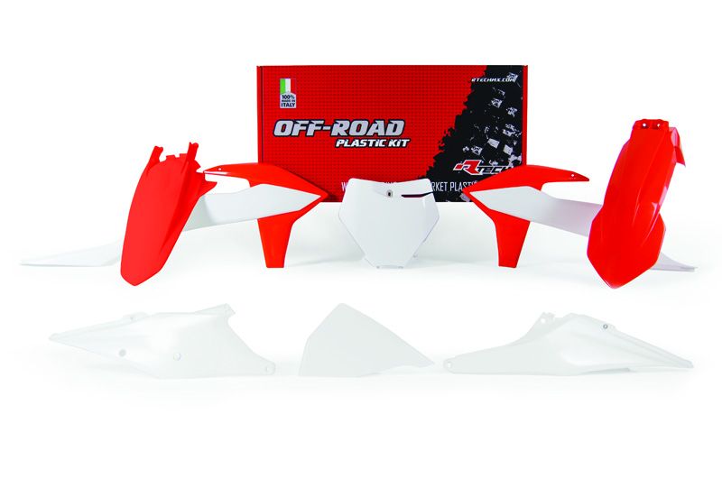 Комплект пластика RTech KTM SX125-250/SXF/XC/XCF250-450 19-22 # SXF450FE 18-21 оранжево-белый
