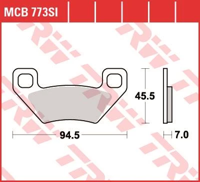 Фото Колодки тормозные дисковые TRW MCB773SI — купить в LuckyFern