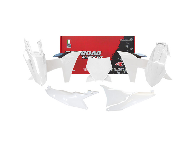 Комплект пластика RTech R-KITKTM-BN0-023 KTM SX125-300 23-24 бело-черный