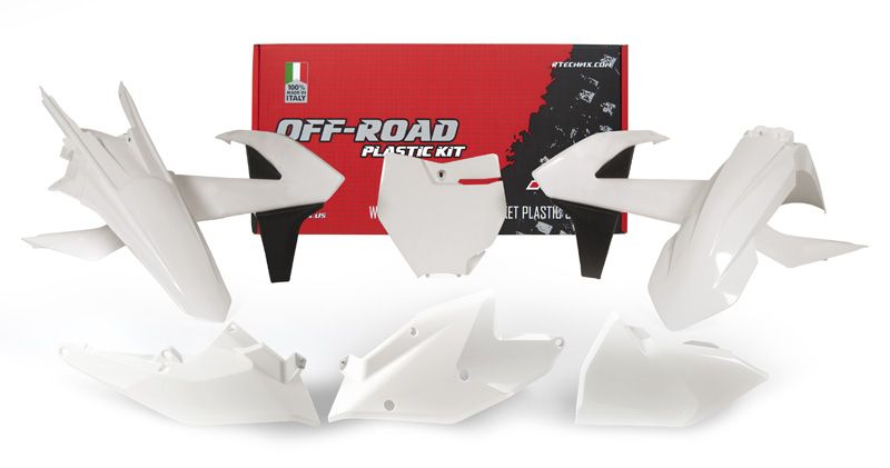 Комплект пластика RTech KTM SX125-150/SXF250-450 16-18 # SX250/XC-F/XC250-450 17-18 бело-черный