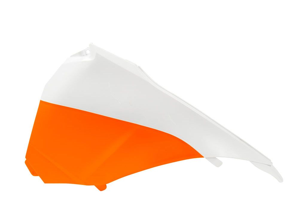 Боковина возд. фильтра левая SX125/SXF125-450 13-15 # SX250 13-16 # EXC/EXCF 14-15 оранжево-белая