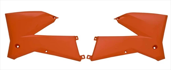 Боковины радиатора SX125-525 05-06 # EXCF250 07 # EXC125-525 05-07 оранжевые