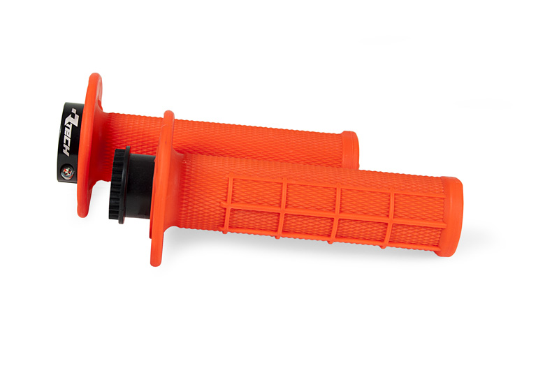 Ручки на руль (грипсы) R20 LOCK-ON оранжевые неон RTech R-MPRAN000021