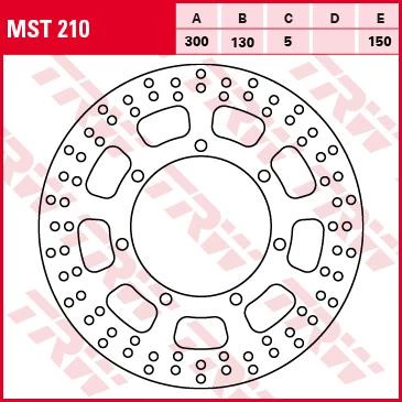 Тормозной диск TRW MST210
