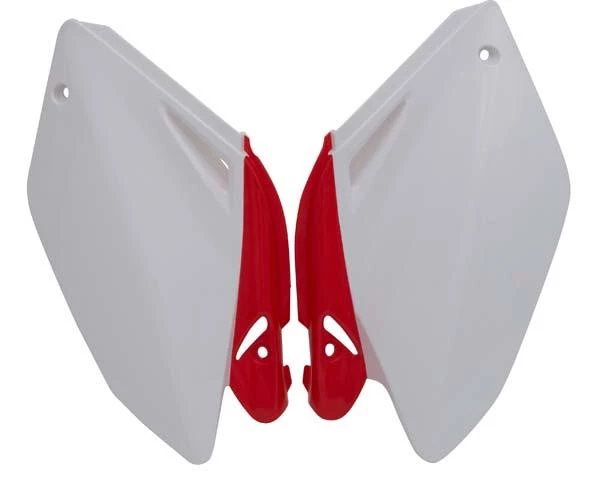 Боковины задние CRF250R 04-05 бело-красные