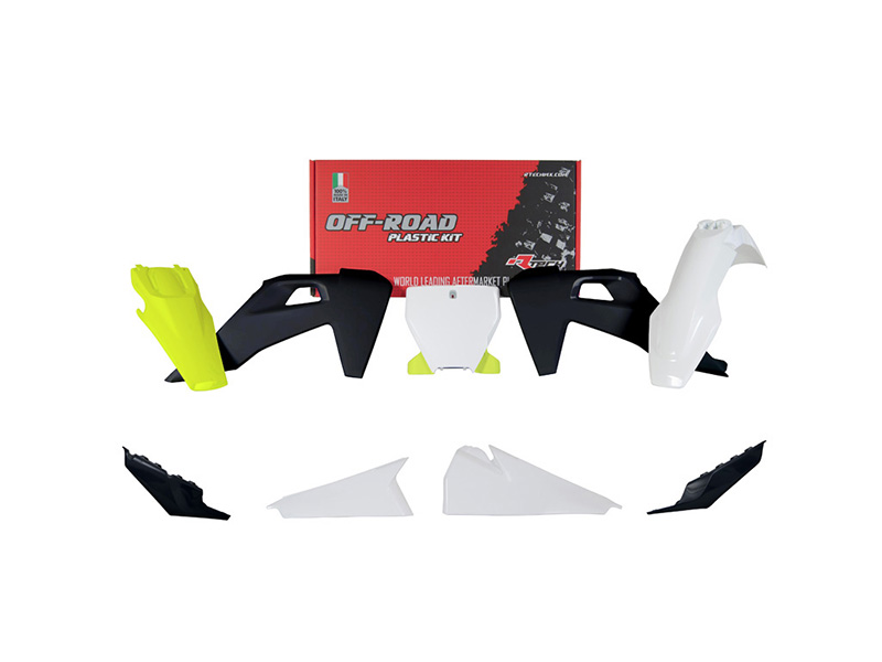 Комплект пластика RTech R-KITHSQ-GQ0-599 Husqvarna TC/FC125-450/TX/FX300-450 19-22 # FC450RE 18-22 белый-желтый-черный