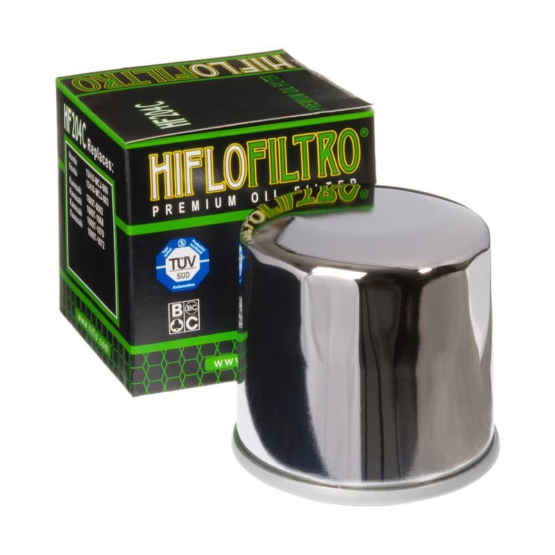 Фото Фильтр масляный Hiflo Filtro HF204C  Arctic Cat 3201-044, Honda 15400-PFB-014, 1Kawasaki 16097-0002, Triumph T1210444 — купить в LuckyFern