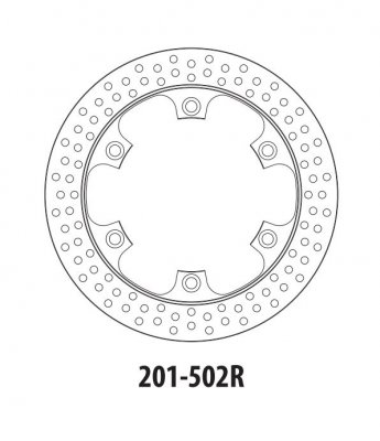 Диск тормозной задний GOLDfren 201-002R Honda CBR600F Hurricane / CBR600F2 / VFR750