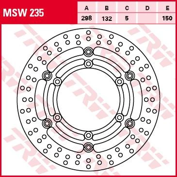 Тормозной диск TRW MSW235