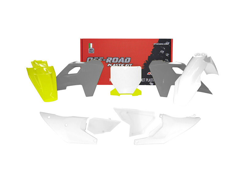 Комплект пластика RTech R-KITHSQ-OEM-533 HSQ TC-FC 125-450 23-24 лимонно-бело-серый
