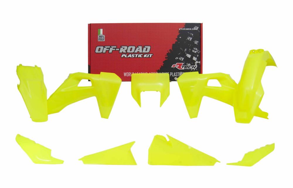 Комплект пластика RTech R-KITHSQ-GF0-520 Husqvarna TE-FE150-501 20-23 желтый неон