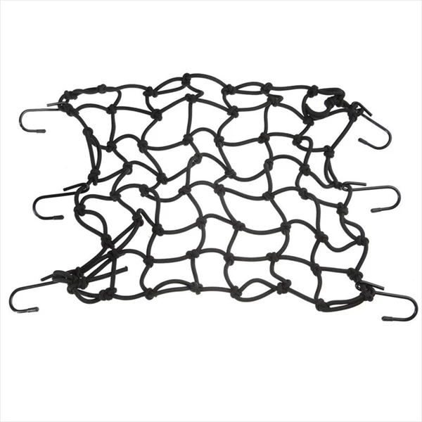 Сетка багажная черная металлический крючок 40x40