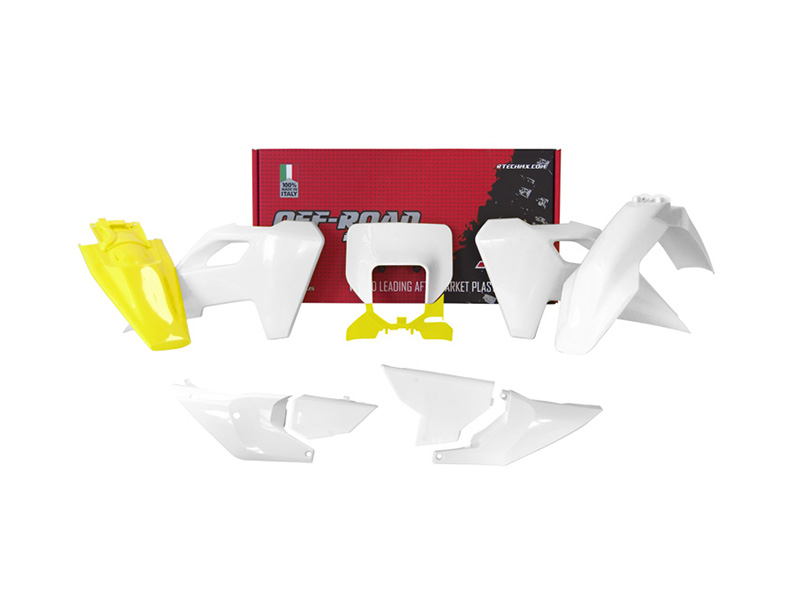 Комплект пластика RTech R-KITHSQ-OEM-724 TE/FE150-450 2024 HSQ Lemon Yellow белый