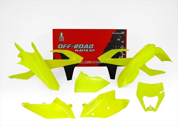 Комплект пластика RTech XC-W125-150 17-19 # EXC/EXCF 250-500 17-19 желтый неон