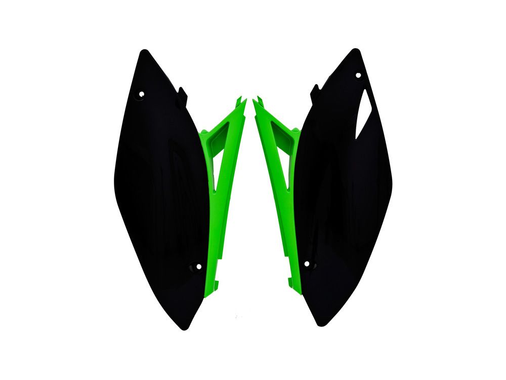 Боковины задние KX250F 09-12 # KX450F 09-11 черно-зеленые