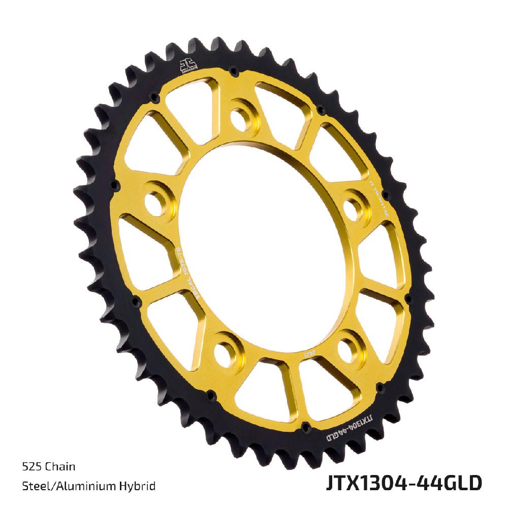 Фото Звезда ведомая алюминиевая/стальная JTX1304 44GLD — купить в LuckyFern