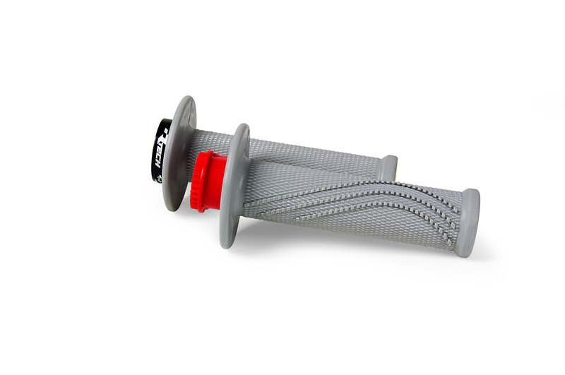 Ручки на руль RTech R-MPRGR000020 R20 LOCK-ON серые